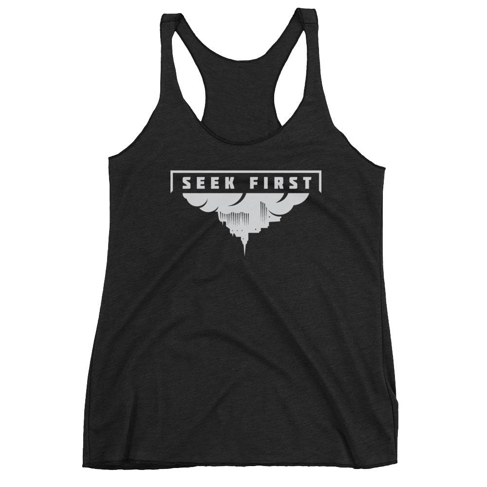 Upside Down Kingdom - Women's Black Tank - Seek First