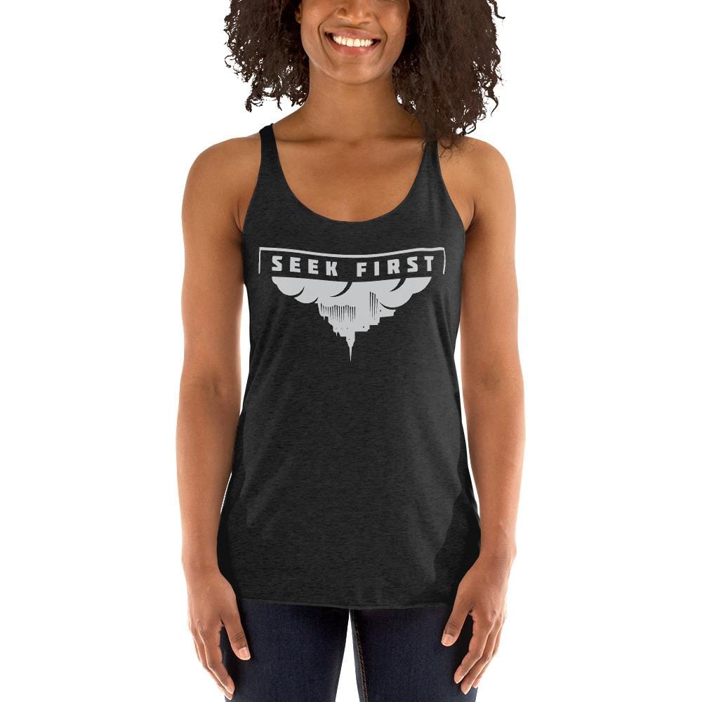 Upside Down Kingdom - Women's Black Tank - Seek First