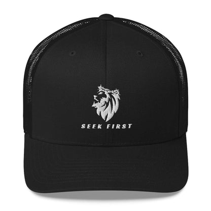 Thorn Crowned Lion Trucker Cap - Seek First