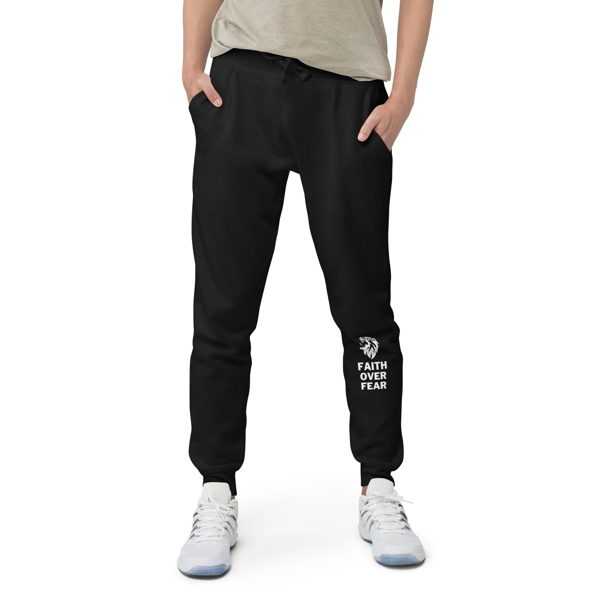 Faith > Fear - Unisex fleece sweatpants - Seek First